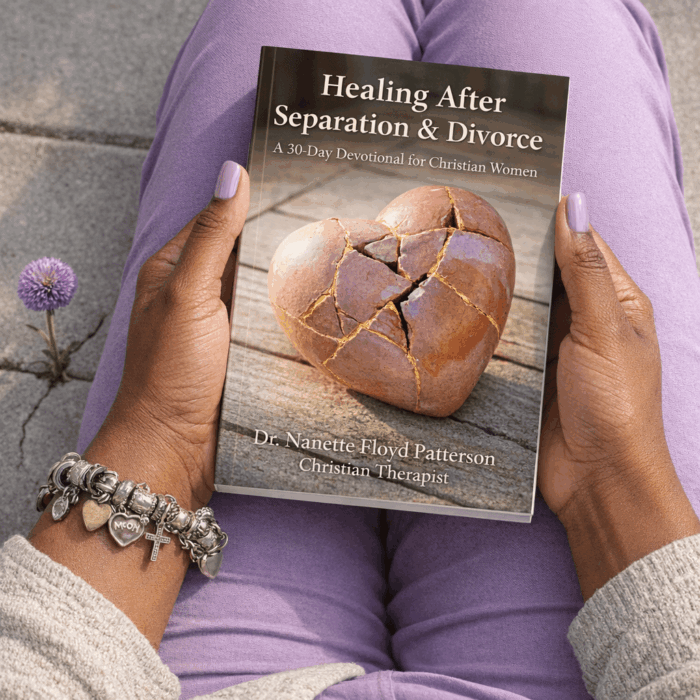 Healing After Separation & Divorce is a 30-day Christian devotional helping women find peace, rebuild identity, and heal with God after heartbreak.